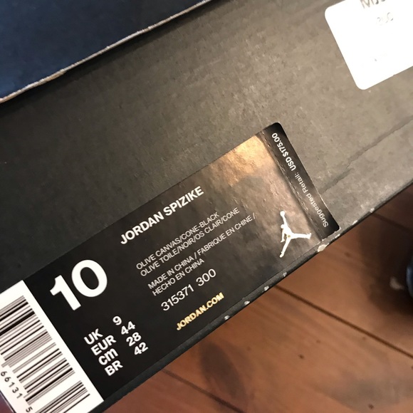 Jordan Spizike Olive Green - Picture 9 of 9